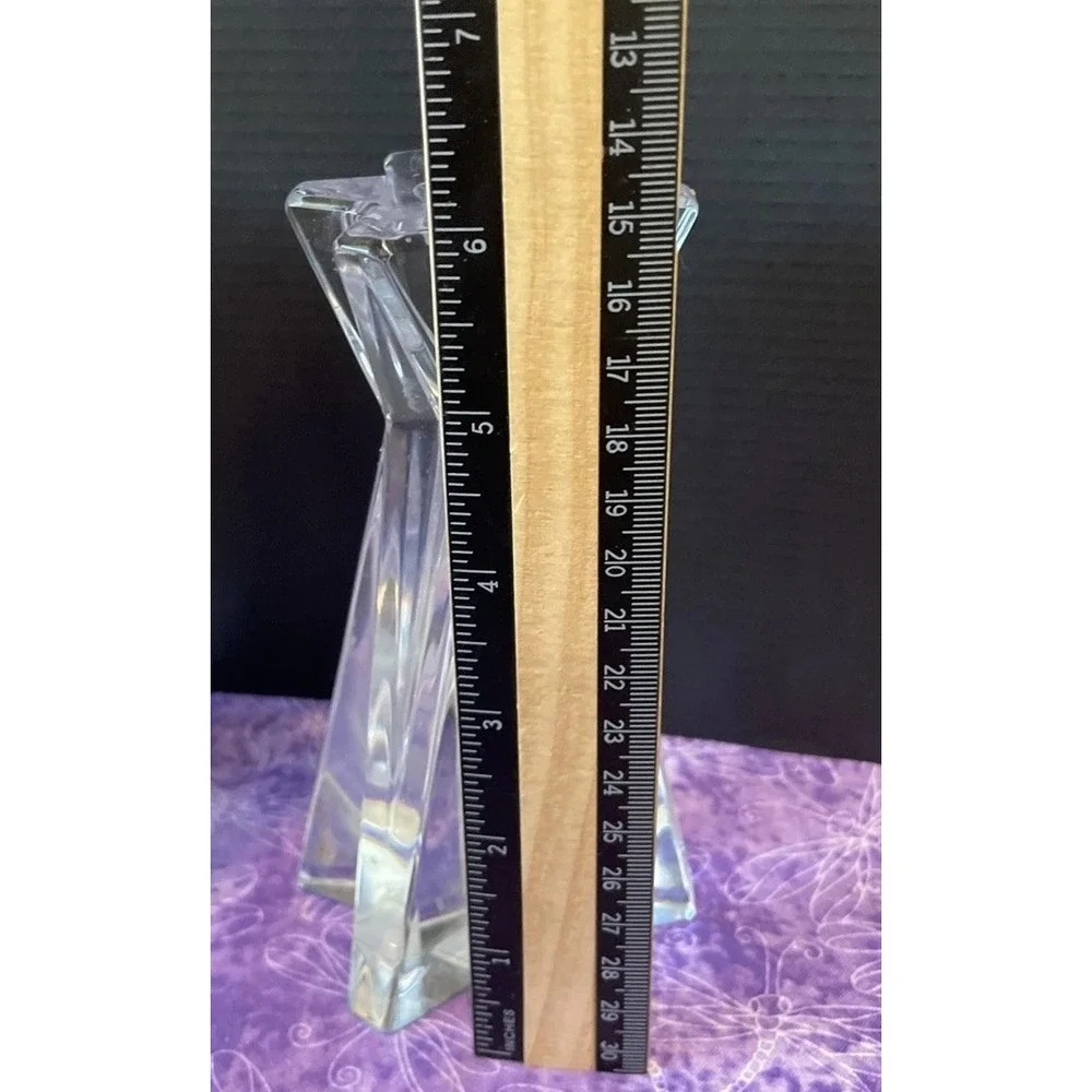 Lenox Ovations Starfire Crystal Candlesticks Candle Holder Set Of 2‎ Romantic